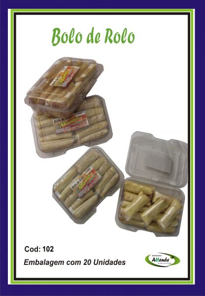 Bolinho de Rolo Emabalgem com 20 unidades 80g